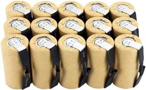 img 4 attached to Tenergy NiCd SubC 2200mAh Paper Wrapped Rechargeable Battery Flat Top with Tabs - 15 Pack: Reliable and Long-Lasting Power Source
