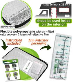 img 1 attached to 🌞 16 X 25 Защита от солнца для окон дверей на RV, отражающая свет, от PetriStor - Оптимальная защита от УФ-лучей и регулирование температуры для вашего RV