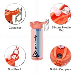 img 2 attached to Apuppcvd Filter Water Bottles: The Perfect Outdoor Companion for Travel, Camping, Hiking, and Daily Hydration (650ml)