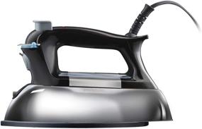 img 4 attached to Proctor Silex Classic 1200 Watt Retro Steam Iron & Vertical Steamer - Durable Nonstick Soleplate, Long 8' Cord, Chrome-Plated Steel (17075)