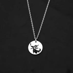img 2 attached to ENSIANTH Nightmare Before Inspired Zero Ghost Dog Necklace - Perfect Gift for Fans