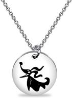 ensianth nightmare before inspired zero ghost dog necklace - perfect gift for fans logo