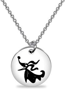 img 4 attached to ENSIANTH Nightmare Before Inspired Zero Ghost Dog Necklace - Perfect Gift for Fans