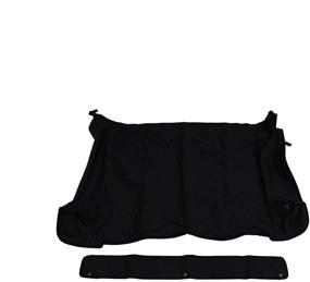img 1 attached to RAMPAGE PRODUCTS 761015 Tonneau Cover for 1997-2006 Jeep TJ: Sleek and Durable Black Denim Design
