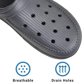 img 1 attached to VONMAY Adjustable Sandals: Lightweight Men's Slippers and Shoes for Mules & Clogs