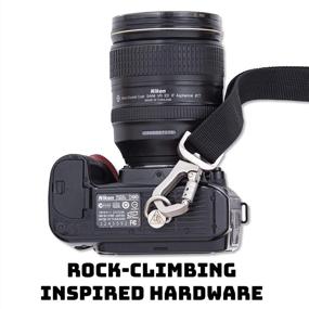 img 2 attached to Danger Buddies S-Curve Rapid Access Camera Shoulder Sling Strap for Nikon, Sony, Panasonic, Canon 📸 DSLR and Mirrorless Cameras, Binoculars, and more - Black | Ultimate Comfort and Versatility for Your Gear!