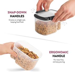 img 2 attached to Premium BPA-Free Airtight Food-Storage Containers with Lids - Organize your Kitchen with Dry-Food-Storage Containers Set for Flour, Cereal, Sugar, Coffee, Rice, Nuts, Snacks, and More (Gray)