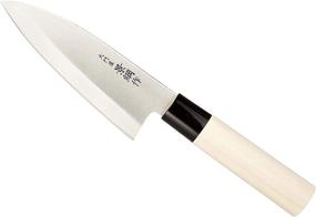 img 4 attached to 🔪 Shimomura Single-Bevel Blade Chef's Knife (DKT-S36 Deba Left Cut Blade 150mm) - Japanese-Made for Superior Performance