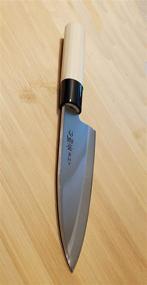 img 2 attached to 🔪 Shimomura Single-Bevel Blade Chef's Knife (DKT-S36 Deba Left Cut Blade 150mm) - Japanese-Made for Superior Performance