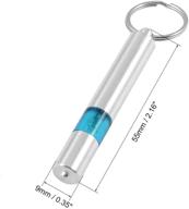 uxcell blue anti-static keychain for static discharge removal logo