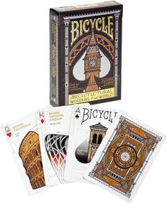 img 4 attached to Bicycle Architectural Marvels Playing Cards, Black