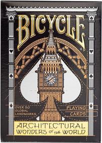 img 3 attached to Bicycle Architectural Marvels Playing Cards, Black