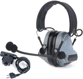 img 4 attached to 【Z-TAC Official Store】 Z-Tactical Comta II Tactical Headset（Z041-SG） U94 PTT Kenwood Push To Talk（Z113-KEN） Noise Reduction Headphone Walkie Talkie Dual PTT For Military Radio