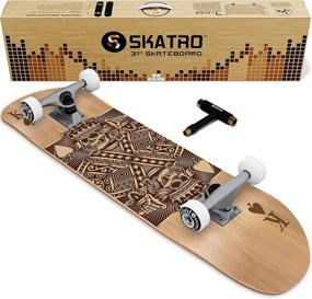 img 4 attached to 🛹 Skatro 31&#34; Pro Complete Skateboard for Adults, Boys, Girls, Beginners, and Kids - Ideal Skateboard for All Age Groups