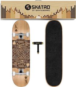 img 2 attached to 🛹 Skatro 31&#34; Pro Complete Skateboard for Adults, Boys, Girls, Beginners, and Kids - Ideal Skateboard for All Age Groups