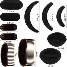 img 2 attached to Get Instant Volume with 11-Piece Women Sponge Volume Bump Inserts – Effortless DIY Hairstyles with Hair Styling Tools and Accessories!