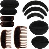 get instant volume with 11-piece women sponge volume bump inserts – effortless diy hairstyles with hair styling tools and accessories! logo