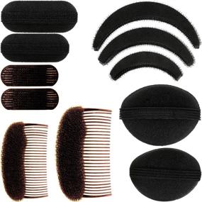 img 4 attached to Get Instant Volume with 11-Piece Women Sponge Volume Bump Inserts – Effortless DIY Hairstyles with Hair Styling Tools and Accessories!