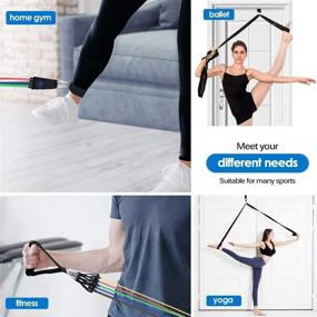 img 3 attached to 🚪 Optimized Door Anchor for Heavy Duty Resistance Bands with D-Ring - Enhances Exercise Fitness Bands Accessory for Pull Up Bands, Strength Tubes, Yoga, Ballet, Physical Therapy Bands, and Workout Bands.