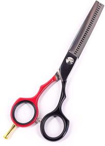 img 4 attached to Midelio Hair Thinning Scissors: Professional Salon Hairdressing Shears for Precise Haircut, Texturizing & Thinning - 5.5 inch Stainless Steel Blade, Detachable Finger Ring