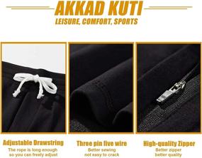 img 2 attached to Akkad Kuti Athletic SweatShorts Training Men's Clothing