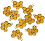 honbay enamel honeycomb pendants jewelry logo