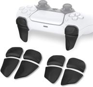 enhance your gaming experience with playvital 2 🎮 pair shoulder buttons extension triggers for ps5 controller - black logo