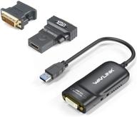 🖥️ wavlink usb 3.0 external video card adapter - supports up to 6 monitor displays, 2048x1152 resolution - dvi/hdmi/vga universal graphics adapter with audio port - compatible with windows & chrome os logo