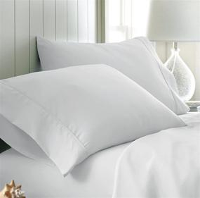 img 1 attached to ienjoy Home Collection Premium Ultra Soft White Standard Pillowcase Set