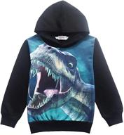 sleeve dinosaur pullover sweatshirts hoodies logo