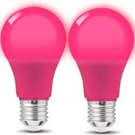 pink glow: a19 led light bulbs for ambiance enhancement logo