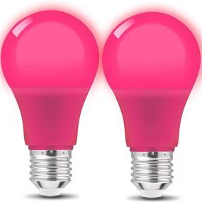 img 4 attached to Pink Glow: A19 LED Light Bulbs for Ambiance Enhancement