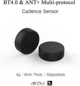 img 4 attached to Lixada 4g Ultra-Small Wireless BT & ANT+ Bike Cadence Sensor: IPX7 Waterproof Speedometer & Computer