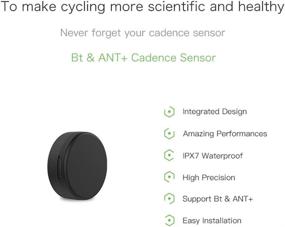 img 3 attached to Lixada 4g Ultra-Small Wireless BT & ANT+ Bike Cadence Sensor: IPX7 Waterproof Speedometer & Computer