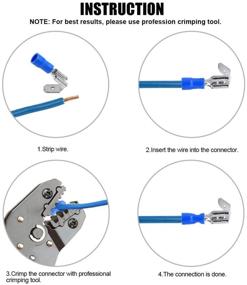 img 1 attached to 🔌 Glarks Insulated Electrical Terminals Connectors: Reliable Industrial Solution for Wiring & Connectivity