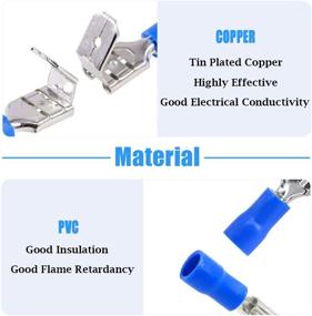 img 2 attached to 🔌 Glarks Insulated Electrical Terminals Connectors: Reliable Industrial Solution for Wiring & Connectivity