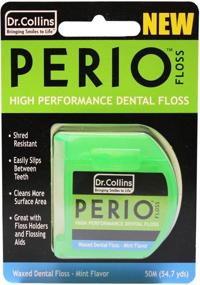 img 2 attached to Мятная восковая зубная шпага Dr. Collins Perio: Долговечная упаковка на 50 метров для оптимального здоровья десен.