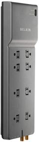 img 2 attached to Полоса защиты Belkin Surge Protector - 8 розеток переменного тока, 3550 Джоулей, кабель длиной 6 футов, черный - для дома, офиса, путешествий и многое другое!