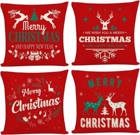 img 4 attached to Декоративная подушка Joyshare Christmas Pillow