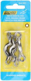 img 2 attached to 🔩 Seachoice 28811: 3/8-Inch Forged Stainless Steel Eye Straps - Pack of 4 for Sturdy & Reliable Marine Applications