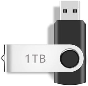 img 4 attached to 📀 HiXB Ультрабыстрый флеш-накопитель USB 3.0 1 ТБ. Совместим с компьютером/ноутбуком, металлический флеш-накопитель с поворотным дизайном - скорость передачи 100 Мб/с.