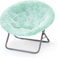 🪑 mint oversized mongolian faux fur saucer chair: urban shop's luxurious and swoon-worthy seating delight логотип