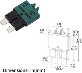 img 2 attached to GLOSO E39 Manual (T3) Reset Low Profile ATC/ATO Circuit Breakers (6A - 25 Pack)