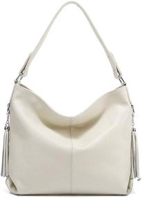 img 4 attached to 👜 Stylish and High-Quality Genuine Leather Women's Handbags, Wallets, and Totes: Perfect for Fashionable Shoulder Messenger Style