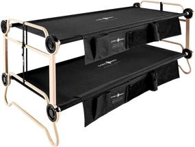 img 4 attached to 🛏️ Large Black Disc-O-Bed with Organizer Compartments