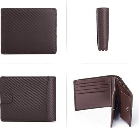 img 2 attached to 👔 High-Quality BOSTANTEN Genuine Leather Wallets: Ultimate Men's Accessories for Blocking, Card Organization & Money Management