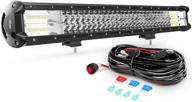 🚙 nilight 26 inch led light bar - 180w waterproof spot flood combo work light for off road, truck, car, atv, suv, jeep logo