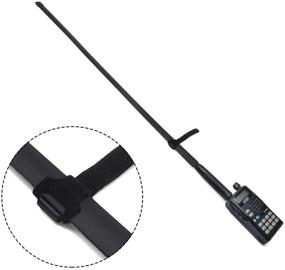 img 1 attached to 📻 HYS CS Tactical Portable Foldable Antenna - SMA Male 2M/70CM VHF/UHF 144/430Mhz for BF-UV3R, YAESU VX-1R, VX-2R, VX-3R 2 Way Radio