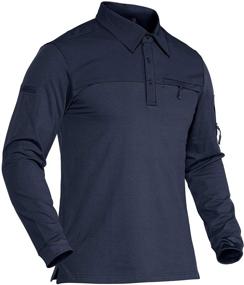 img 4 attached to TACVASEN Shirts Button Tactical Training Men's Clothing for Shirts