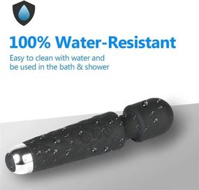 img 3 attached to Wireless Waterproof USB Rechargeable Handheld Massager - Powerful 8 Speeds, 20 Vibration Modes - Mini Power Personal Frequency for Muscle Aches & Sports Recovery - by Tokomes